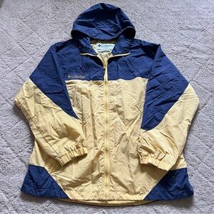 Vintage Columbia Colorblock Full Zip Windbreaker Women's Size L